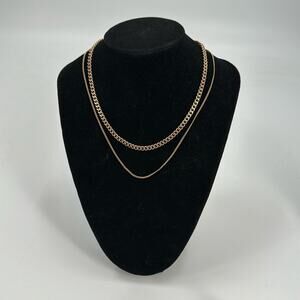 Aldo gold layer chain choker necklace